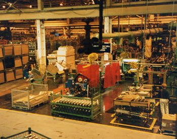 factory floor reorganized